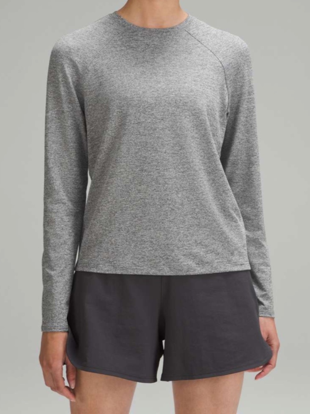 Lululemon License to Train Classic-Fit Long-Sleeve Shirt Heathered Black